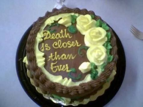 Death Birthday cake